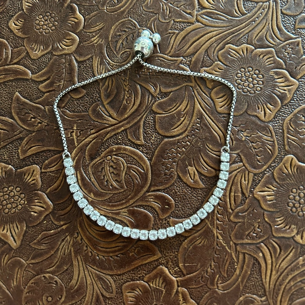 Pandora Silver Bracelet with Sparkling Stones